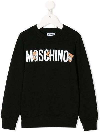 Moschino Kids толстовка с логотипом HMF039LDA00