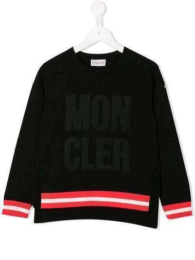 Moncler Kids толстовка с вышитым логотипом 8070650809AC