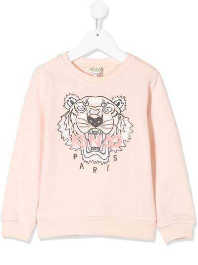 Kenzo Kids толстовка с вышивкой Tiger KQ15188