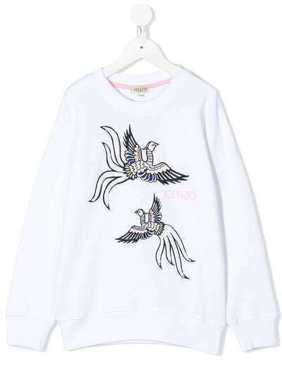 Kenzo Kids толстовка с вышивкой KQ15058