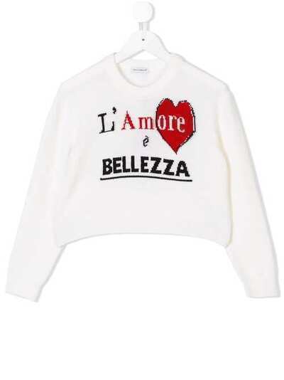 Dolce & Gabbana Kids джемпер 'L'Amore É Bellezza' L5KW18JAVIU