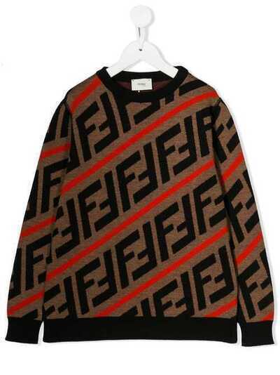 Fendi Kids джемпер с узором FF JMG051A8L7