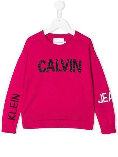 Calvin Klein Kids джемпер с блестящим логотипом IG0IG00397