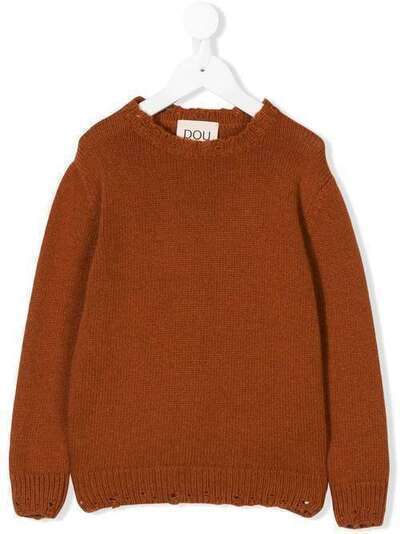 Douuod Kids distressed knit sweater 208026GKO