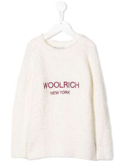 Woolrich Kids свитер с вышитым логотипом WKMAG1244UF0418