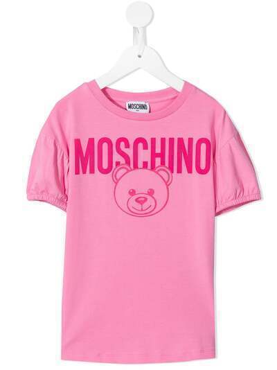 Moschino Kids футболка с принтом Teddy Bear