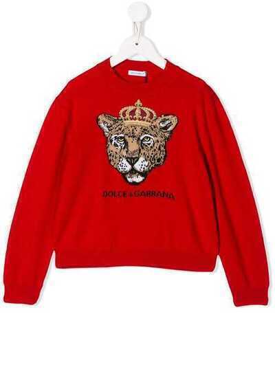Dolce & Gabbana Kids свитер King Leopard L5KW47JAVQU