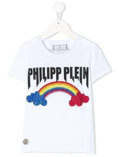 Philipp Plein Junior футболка с графичным принтом и логотипом P20CGTK0520PJY002N