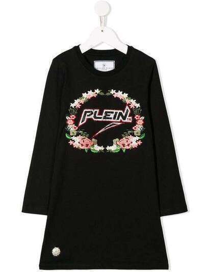 Philipp Plein Junior платье-футболка Space Plein A19CGTG0052PJY002N