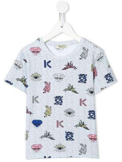 Kenzo Kids футболка с принтом KQ10268
