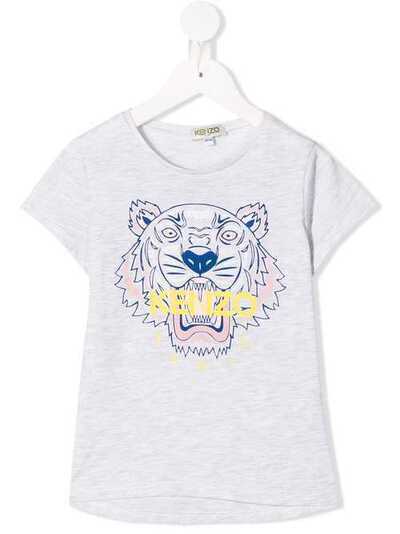 Kenzo Kids футболка с принтом тигра KN10148