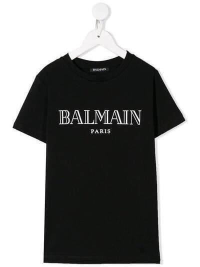 Balmain Kids футболка с логотипом 6L8591LX160930BC