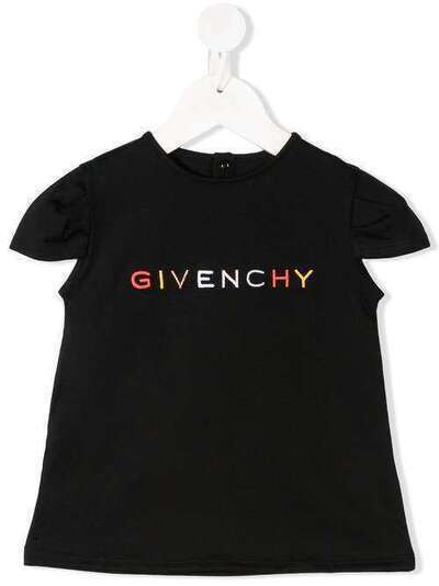 Givenchy Kids embroidered logo T-shirt H0512509B