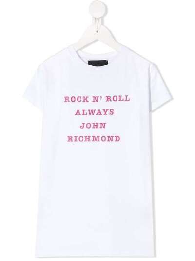 John Richmond Junior футболка Rock n' Roll Always с логотипом RGP20131TS