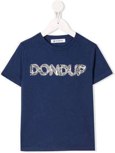 Dondup Kids футболка с круглым вырезом и логотипом YS189JY0013GZA30