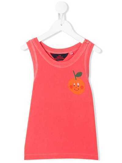 The Animals Observatory orange-print sleeveless top 1127