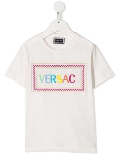Young Versace футболка с вышитым логотипом YD000206YA00079A2258