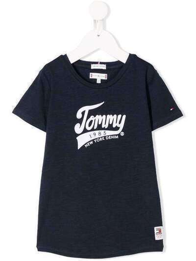 Tommy Hilfiger Junior футболка с круглым вырезом и графичным принтом KG0KG04960CBK