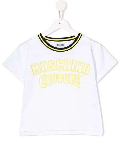 Moschino Kids рубашка с контрастным воротником