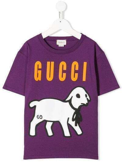 Gucci Kids футболка с принтом 609675XJB92