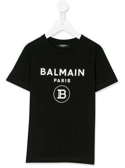 Balmain Kids футболка с логотипом 6M8701MX030