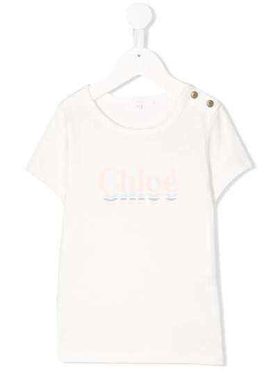 Chloé Kids футболка с логотипом C15B15117