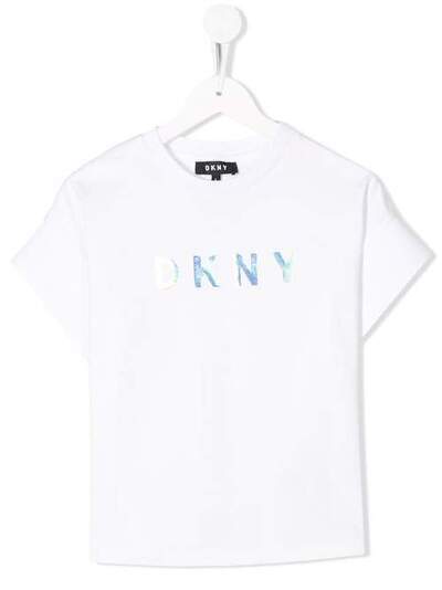 Dkny Kids футболка свободного кроя с логотипом D35Q5110B