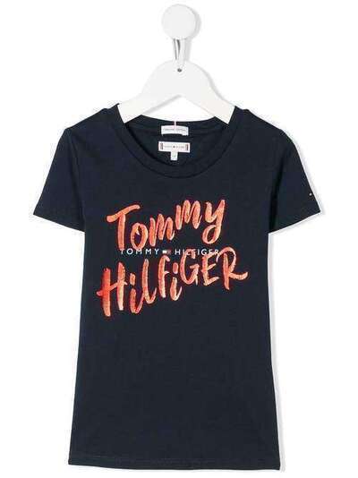 Tommy Hilfiger Junior crew-neck logo T-shirt KG0KG05030