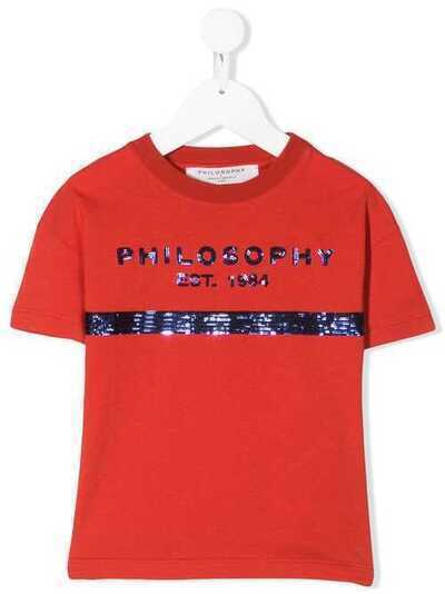 Philosophy Di Lorenzo Serafini Kids футболка с логотипом из пайеток PJTS29JE138