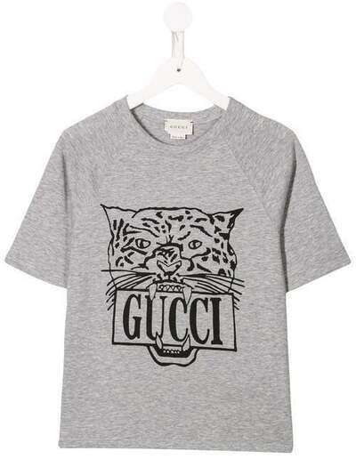 Gucci Kids футболка с принтом Tiger 587687XJBDA