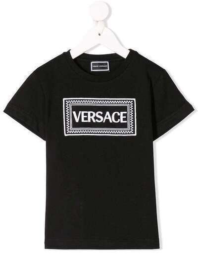 Young Versace топ с принтом логотипа YVFTS295Y0001