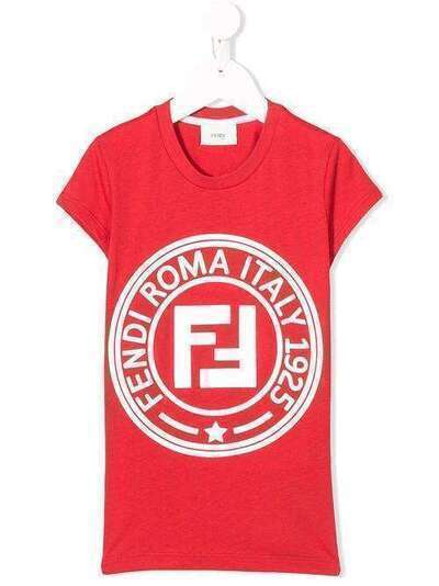 Fendi Kids футболка с принтом логотипа JFI1517AJ