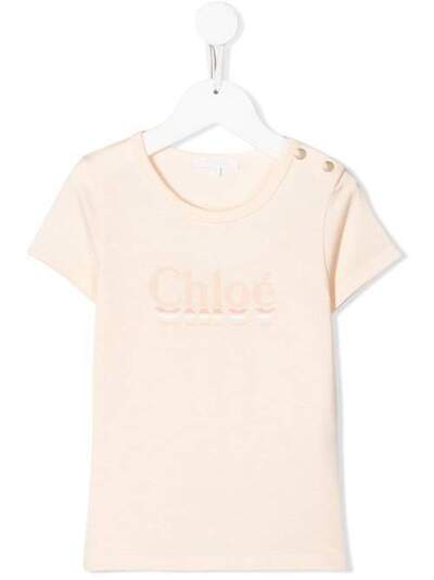 Chloé Kids футболка с логотипом C15B1544B
