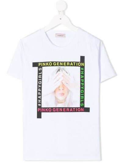 Pinko Kids футболка с фотопринтом 24423