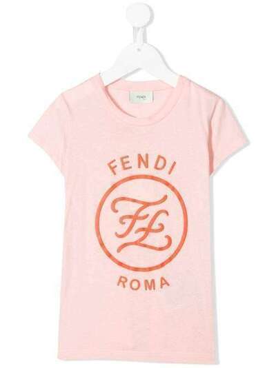 Fendi Kids футболка с логотипом JFI1877AJ