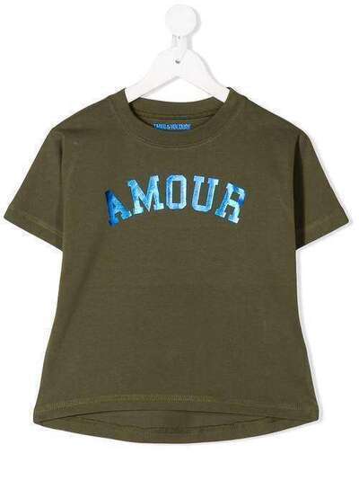 Zadig & Voltaire Kids футболка Amour с принтом X15207656