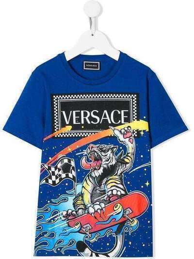 Young Versace футболка с графичным логотипом YD000105YA00079