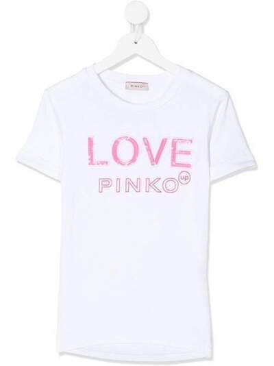 Pinko Kids футболка с логотипом 24581