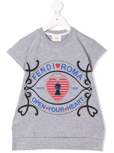 Fendi Kids футболка с логотипом JFI1357AJ