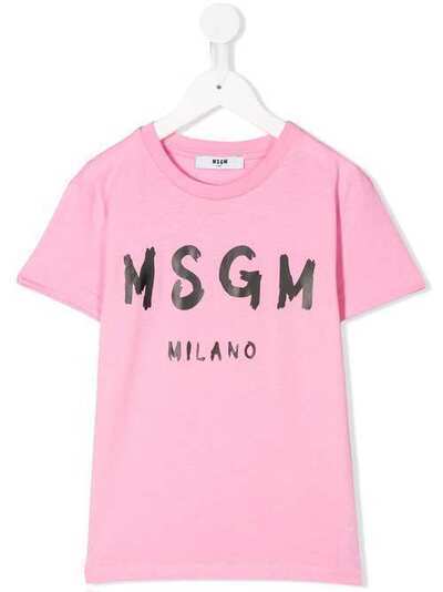 Msgm Kids футболка с логотипом 22685042