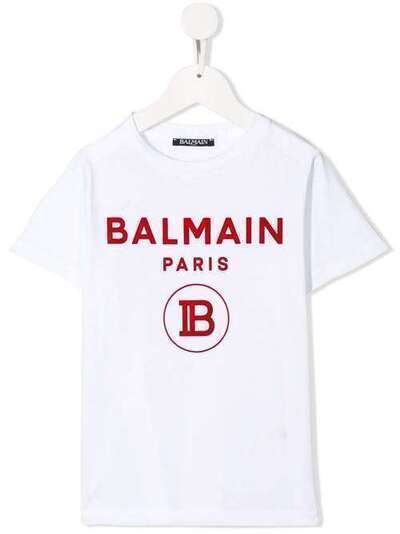 Balmain Kids футболка с логотипом 6L8581LX160100RO