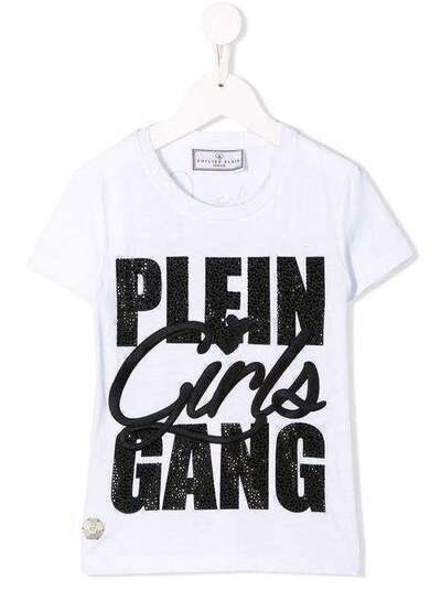 Philipp Plein Junior футболка SS Love Plein с круглым вырезом A19CGTK0467PJY002N