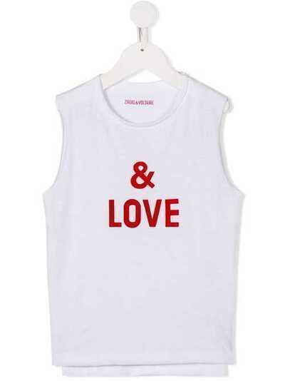 Zadig & Voltaire Kids футболка & Love X1520810B