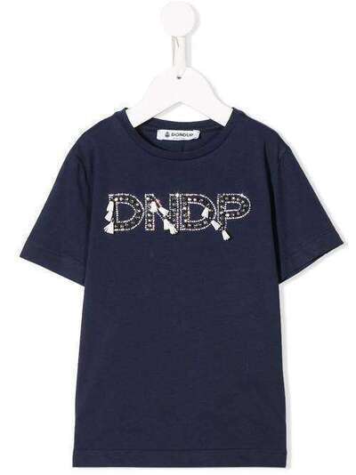 Dondup Kids футболка с декорированным логотипом YS163JE138911GD