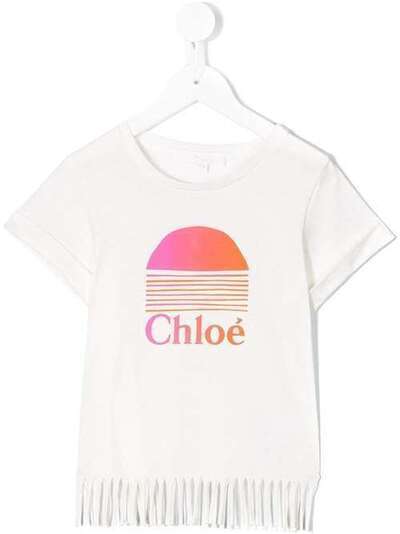 Chloé Kids футболка с логотипом C15A95117