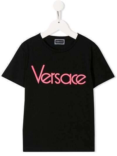 Young Versace футболка с контрастным логотипом YC000142YA00079