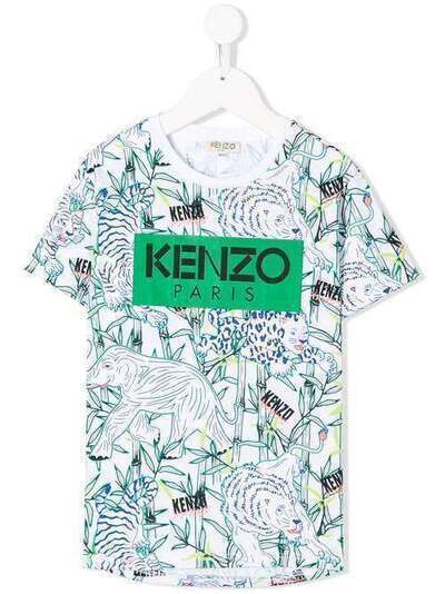 Kenzo Kids футболка с логотипом KQ10588