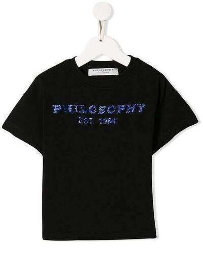 Philosophy Di Lorenzo Serafini Kids футболка с декорированным логотипом PJTS13JE95B