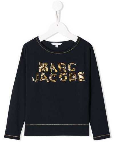 Little Marc Jacobs футболка с декорированным логотипом W15457