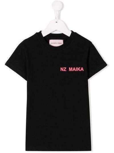 Natasha Zinko Kids футболка NZ Maika с принтом FW19MNZ50601I